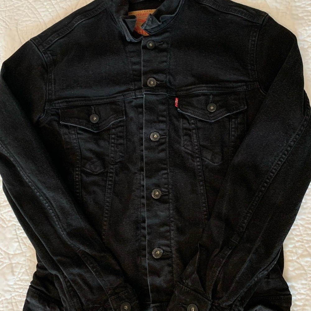 Levi's black denim jacket